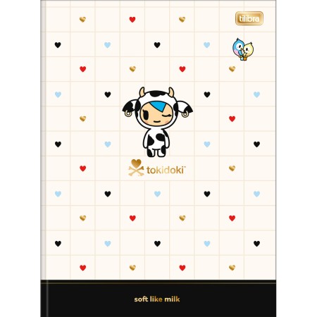 Foto ilustrativa O Caderno Brochura Capa Dura Universitário Tokidoki Moofia 80 Folhas