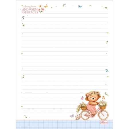 Foto ilustrativa Papel de Carta com Envelopes Love Bears