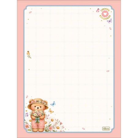 Foto ilustrativa Papel de Carta com Envelopes Love Bears