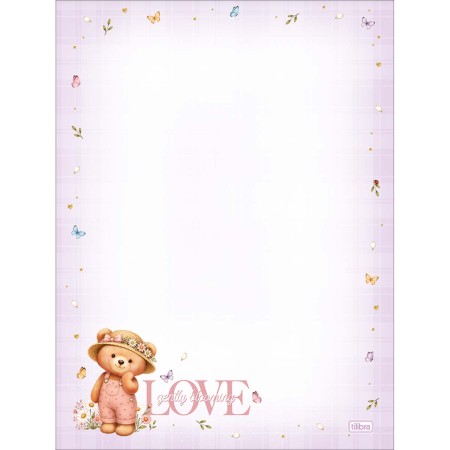Foto ilustrativa Papel de Carta com Envelopes Love Bears