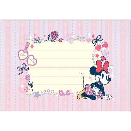 Foto ilustrativa Papel de Carta com Envelopes Minnie
