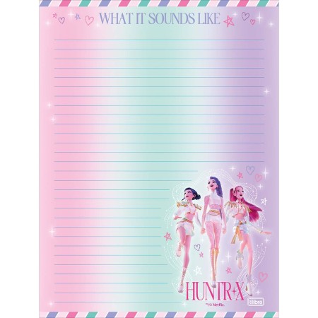 Foto ilustrativa Papel de Carta Guerreiras do KPop 48 Folhas