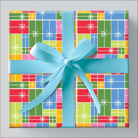 Foto ilustrativa Papel de Presente - Caixa Criativa Com 150 Rolos