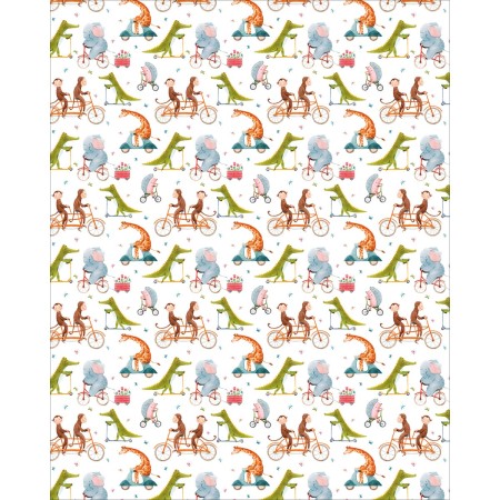 Foto ilustrativa Papel de Presente - Caixa Infantil Com 150 Rolos