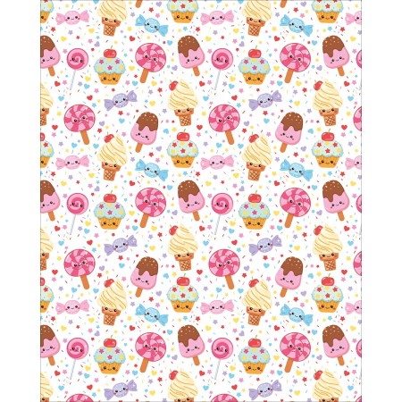 Foto ilustrativa Papel de Presente - Caixa Infantil Com 150 Rolos