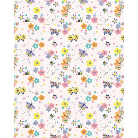 Foto ilustrativa Papel de Presente - Caixa Infantil Com 150 Rolos