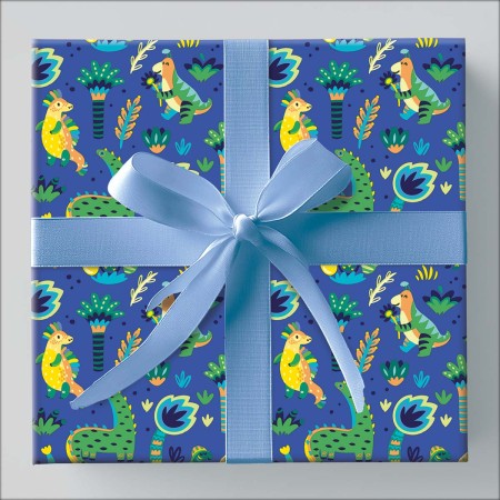 Foto ilustrativa Papel de Presente - Caixa Infantil Com 75 Rolos