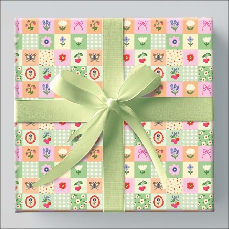 Foto ilustrativa Papel de Presente - Caixa Infantil Com 75 Rolos