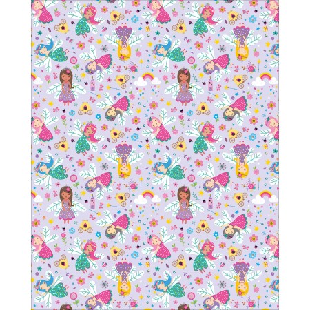 Foto ilustrativa Papel de Presente - Caixa Infantil Com 75 Rolos