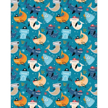 Foto ilustrativa Papel de Presente - Caixa Infantil Com 75 Rolos