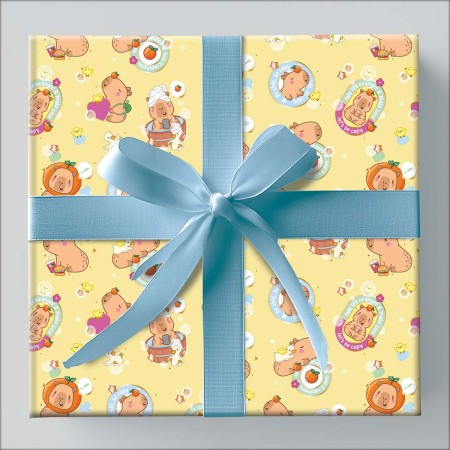 Foto ilustrativa Papel de Presente - Caixa Teen Com 75 Rolos