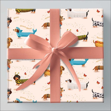 Foto ilustrativa Papel de Presente - Caixa Teen Com 75 Rolos