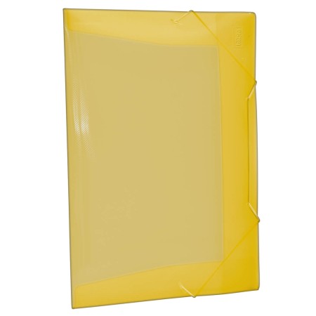 Foto ilustrativa Pasta Aba Elástico Polipropileno 0,35mm Ofício Amarela