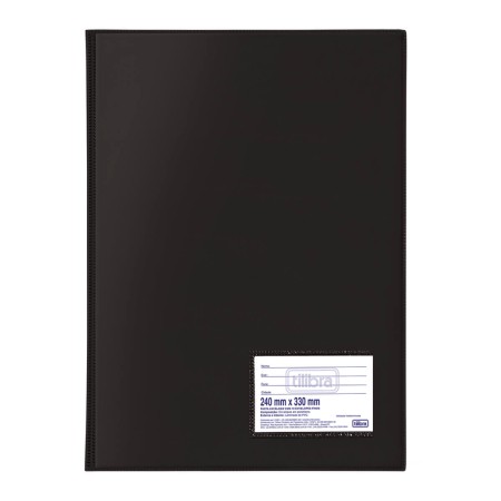 Foto ilustrativa Pasta Catálogo PVC 0,15mm Ofício 10 Envelopes Preta