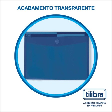 Foto ilustrativa Pasta Envelope com Velcro Polipropileno A4 316x240mm Color Azul