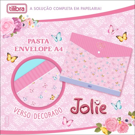 Foto ilustrativa PASTA ENVELOPE POLIPROPILENO A4 328X235MM JOLIE