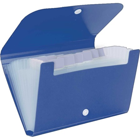 Foto ilustrativa Pasta Sanfonada Polipropileno A4 12 Divisões Color Azul