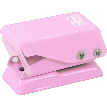 Foto ilustrativa Perfurador 1 Furo 10 Folhas P206 Rosa Claro