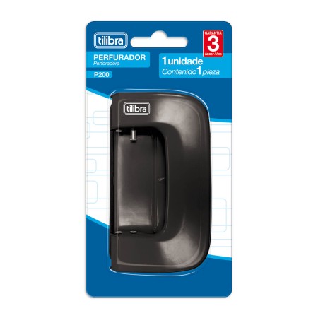 Foto ilustrativa Perfurador 2 Furos 10 folhas P200 Preto Neon