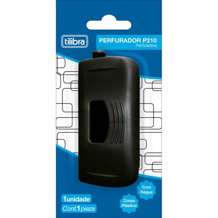 Foto ilustrativa Perfurador 2 Furos 10 Folhas P210 Preto