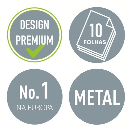 Foto ilustrativa Perfurador Mini 2 Furos 10 folhas Leitz WOW Pink