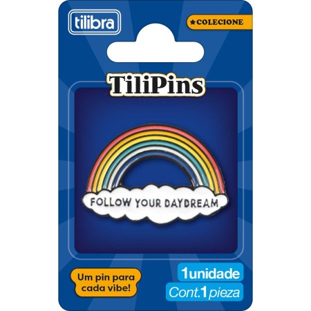 Foto ilustrativa Pin de Metal TiliPins Arco-Íris