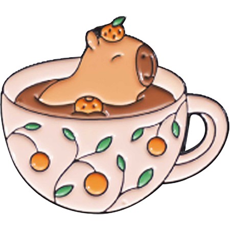 Foto ilustrativa Pin de Metal TiliPins Capyccino