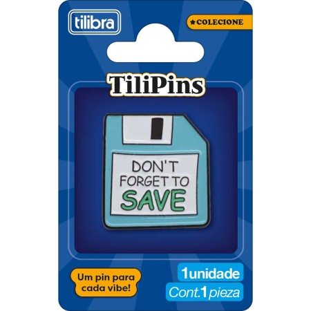 Foto ilustrativa Pin de Metal TiliPins Don't Forget to Save