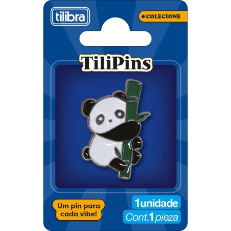 Foto ilustrativa Pin de Metal TiliPins Panda