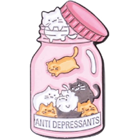 Foto ilustrativa Pin de Metal TiliPins Pote de Gatos