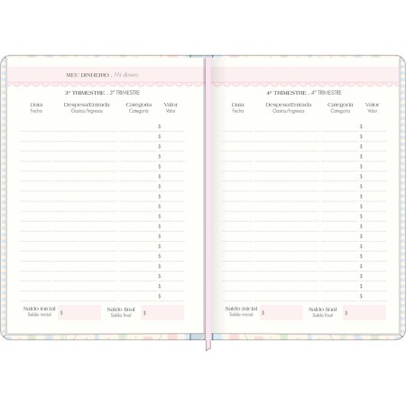 Foto ilustrativa Planner Costurado 10,5 x 14,8 cm Soho 2027