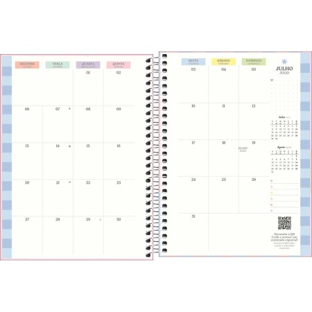 Foto ilustrativa Planner Espiral 17,7 x 24 cm Happy 90 G 2026