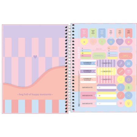 Foto ilustrativa Planner Espiral 17,7 x 24 cm Happy 90 G 2026