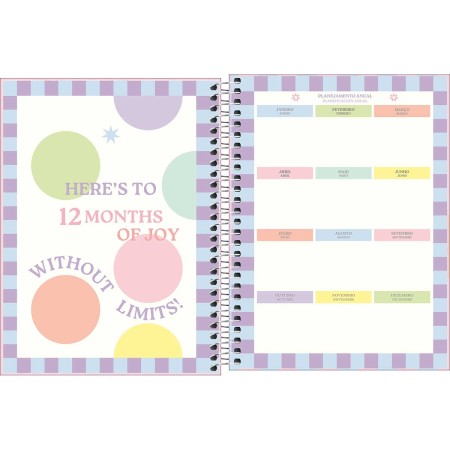 Foto ilustrativa Planner Espiral 17,7 x 24 cm Happy 90 G 2026
