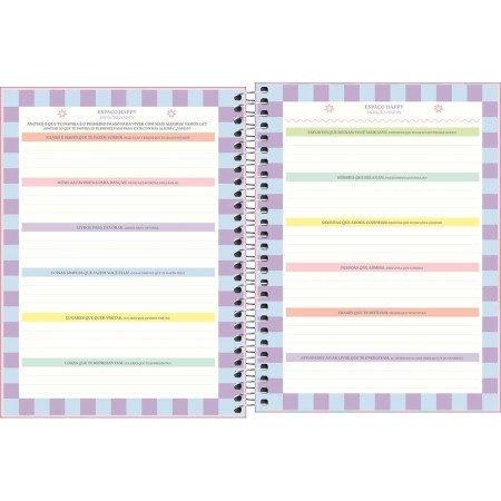 Foto ilustrativa Planner Espiral 17,7 x 24 cm Happy 90 G 2026