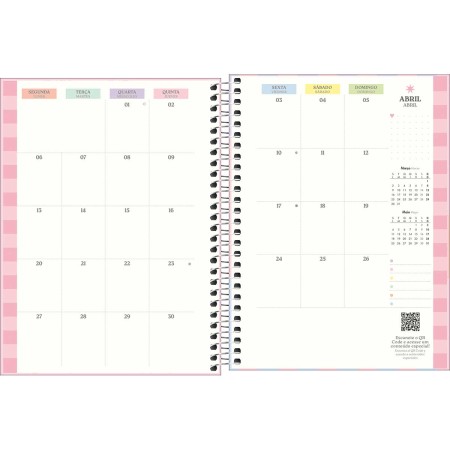 Foto ilustrativa Planner Espiral 17,7 x 24 cm Happy 90 G 2026