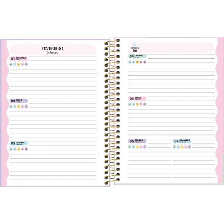 Foto ilustrativa Planner Espiral 17,7 x 24 cm Happy 90 G 2027