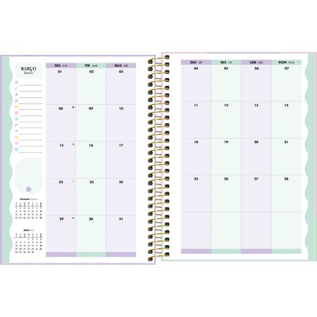 Foto ilustrativa Planner Espiral 17,7 x 24 cm Happy 90 G 2027