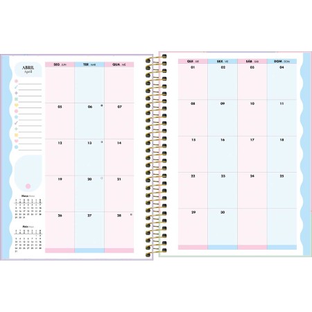 Foto ilustrativa Planner Espiral 17,7 x 24 cm Happy 90 G 2027
