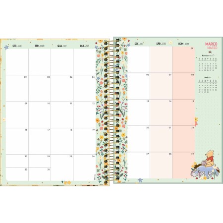 Foto ilustrativa Planner Espiral 17,7 x 24 cm Pooh 2026