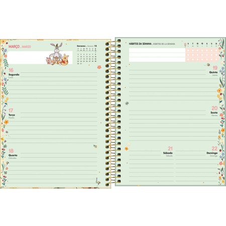 Foto ilustrativa Planner Espiral 17,7 x 24 cm Pooh 2026