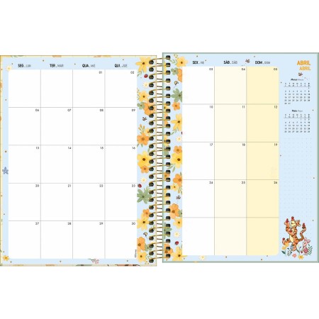 Foto ilustrativa Planner Espiral 17,7 x 24 cm Pooh 2026