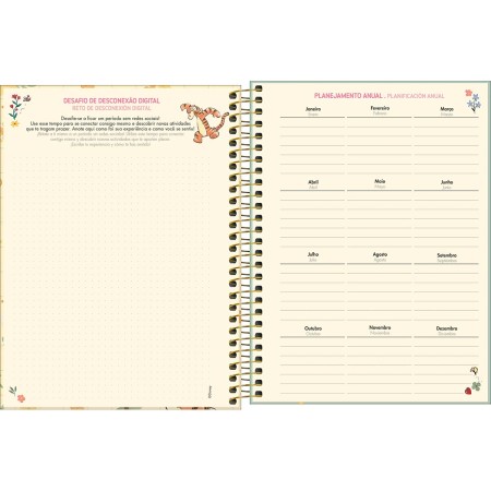 Foto ilustrativa Planner Espiral 17,7 x 24 cm Pooh 2026