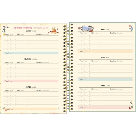 Foto ilustrativa Planner Espiral 17,7 x 24 cm Pooh 2026