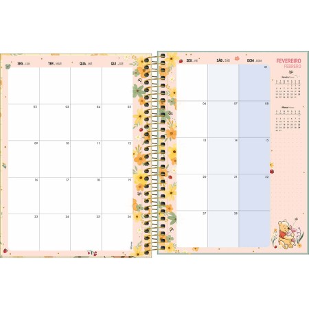 Foto ilustrativa Planner Espiral 17,7 x 24 cm Pooh 2026