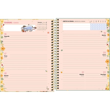 Foto ilustrativa Planner Espiral 17,7 x 24 cm Pooh 2026