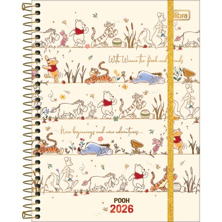 Foto ilustrativa Planner Espiral 17,7 x 24 cm Pooh 2026
