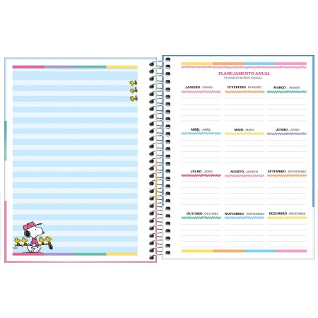 Foto ilustrativa Planner Espiral 17,7 x 24 cm Snoopy 2026