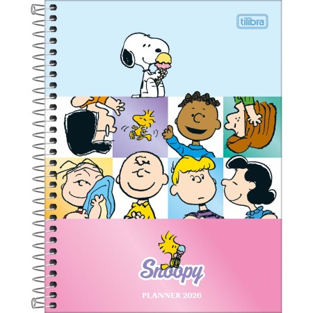 Foto ilustrativa Planner Espiral 17,7 x 24 cm Snoopy 2026