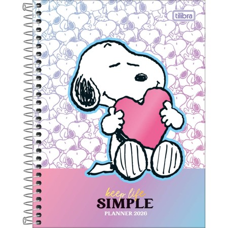 Foto ilustrativa Planner Espiral 17,7 x 24 cm Snoopy 2026